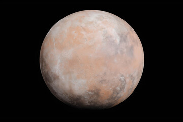 Obraz premium Planet Mars in space, realistic photo. Space, galaxy concept. Retrograde Mars.