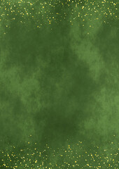 上下キラキラ×和風背景2(深緑)