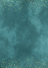 上下キラキラ&times;和風背景2(青緑)