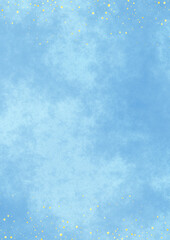 上下キラキラ×和風背景4(水色)