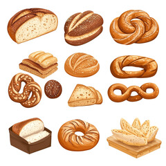 Assortment of Freshly Baked Breads and Pastries