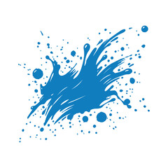 Fototapeta premium Colorful ink spots Splash splatter abstract shape PNG 