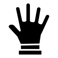 Goalkeeper Gloves  Icon Element For Design