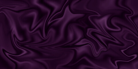 Abstract purple background luxury cloth or liquid wave silk satin background. Silk texture black material or shiny soft smooth luxurious cloth. Smooth elegant silk or satin luxury cloth texture.