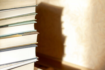 stack of old books