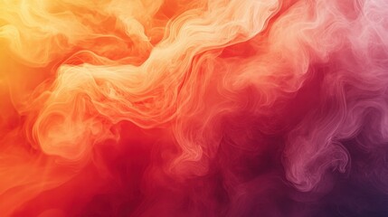 Fototapeta premium Vibrant swirls of warm colors create a mesmerizing abstract design during twilight, evoking emotion and creativity