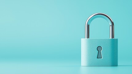 Fototapeta premium Digital lock securing a combination of password characters
