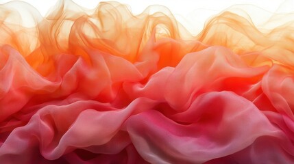 Obraz premium Flowing layers of vibrant fabric create a stunning display of light and color in a soft, ethereal atmosphere