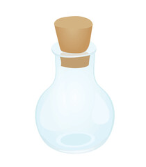 Empty glass ware. vector illustration