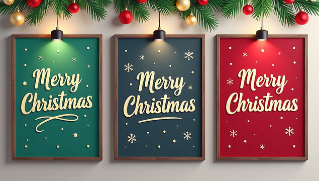 festive posters christmas ornaments bring joy