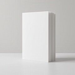 Naklejka premium Professional A5 book mockup set on a clean, neutral surface Smooth cover texture, blank design, and subtle lighting for realistic presentation