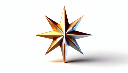 Obraz premium 3D Reyes Magos Soaring Star Icon Vector concept as Vector illustration of a soaring star icon symbolizing the guidance and magic of Reyes Magos isolated on white ideal for infographics and Adobe Stock