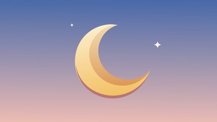 moon and stars background