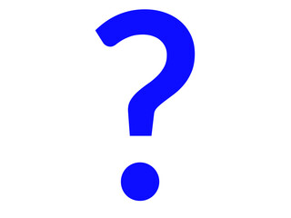 blue question mark