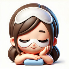 3D Close up portrait of a woman enjoying a steam sauna with beads on her forehead copy space on side. concept as Intimate close up portrait of a woman immersed in a steam sauna with beads forming on h