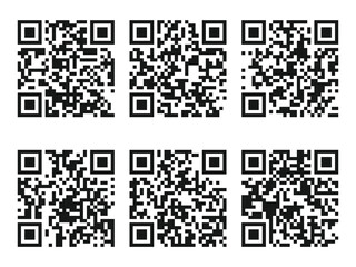Fototapeta premium QR Code Ready to Use Isolated On White Background