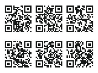 Fototapeta premium QR Code Ready to Use Isolated On White Background