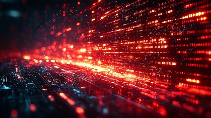 Obraz premium Malicious Virus Disrupting Digital Infrastructure with Glitches and Error Screens