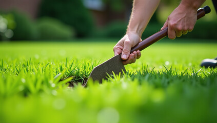 leveling lawn bumpy grass requires attention detail even