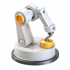 Robotic Claw Holding Industrial Component on Clean Surface Symbolizing Precision Control in AI-Driven Industry