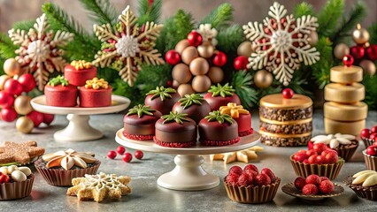 A Festive Array of Exquisite Chocolate Desserts and Confections for a Holiday Celebration