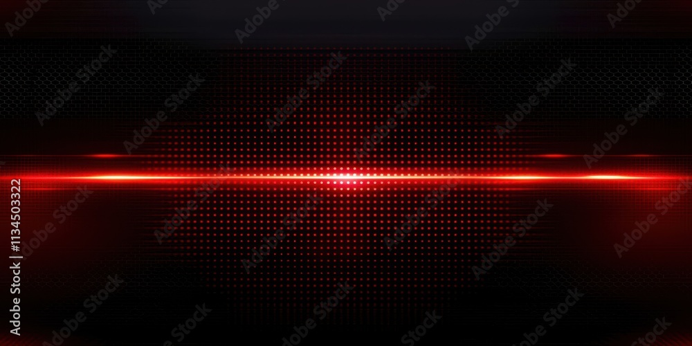 Poster Red background with a red line