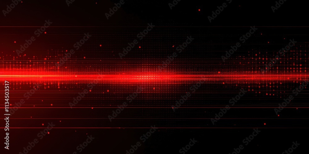 Poster red line with dots on it