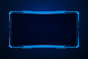 Sci fi futuristic user interface, HUD template frame design, Technology abstract background	
