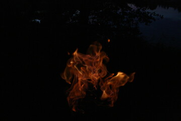 fire in the dark