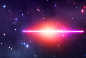 Obraz premium Abstract background Galaxy with stars and planet 