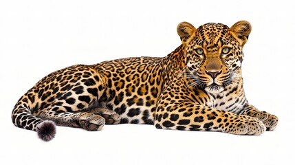 Obraz premium Detailed Close-Up of Vibrant Leopard Skin with Unique Spots