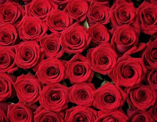 Naklejka premium Red rose flowers isolated on black background wallpaper Happy valentines day new year eve birthday wedding anniversary Christmas celebration concept