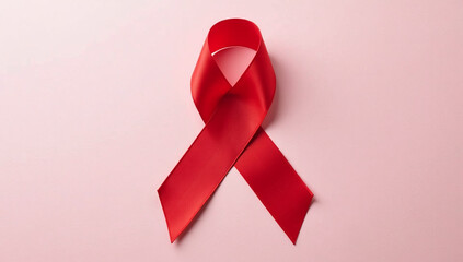 raising awareness aids simple red ribbon