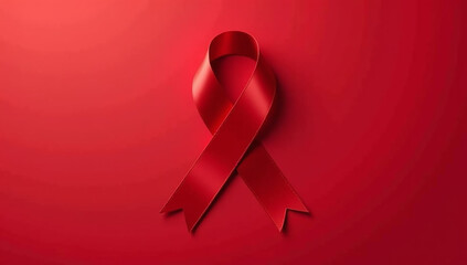 red ribbon symbolizes awareness acquired immune deficiency syndrome multiple myeloma cancers throughout year