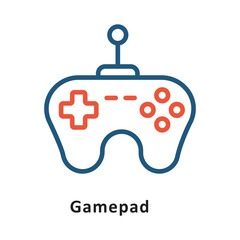 Obraz premium Gamepad Vector two Color Icon. Eps 10 File