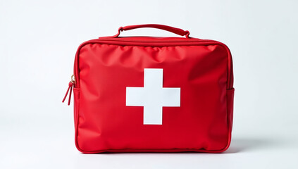 white background first aid kit bag health care emergency supplies used various situations worldwide