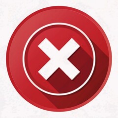 Obraz premium red cross icon