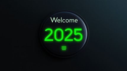 Digital Welcome 2025 Button Design for Tech Industry Engagement
