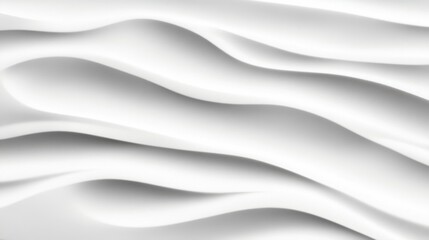 Close-up of soft, white fabric with gentle folds and curves