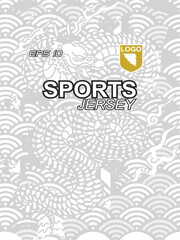 Modern ready-to-print jersey design with dynamic lines and vibrant colors. Perfect for football, basketball, cycling, or sportswear. High-quality, customizable vector file for instant printing.