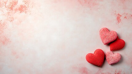 Obraz premium Valentine's day background with romantic heart shapes and soft colors for celebrations
