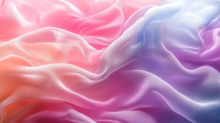 Obraz premium Soft waves of pastel silk fabric create an elegant and dreamy atmosphere in this delicate textile arrangement