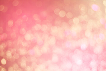 Pink de focused sparkle background with bokeh effect