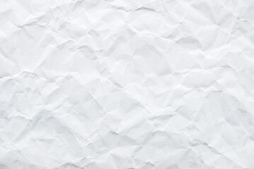 A sheet of white wrinkled paper texture as background