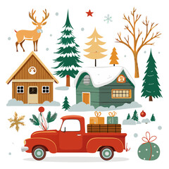 Vintage Holiday Vectors