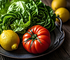 fresh vegetables and fruits