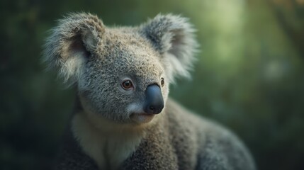 Obraz premium A koala bear sitting on top of a tree branch