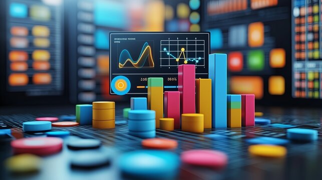 3d rendered , seamlessly loopable. Perfectly usable for all kinds of topics related to big data and digital analytics or technology in general