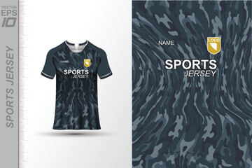 Modern ready-to-print jersey design with dynamic lines and vibrant colors. Perfect for football, basketball, cycling, or sportswear. High-quality, customizable vector file for instant printing.