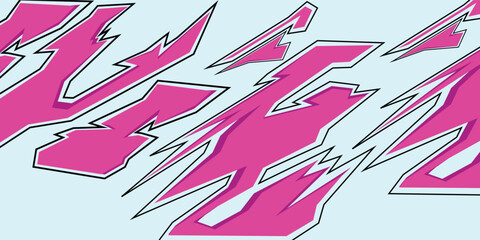 Abstract car decal wrap background design, grunge halftone splash striking motorsport racing stripes, sporty modern speedy sticker vinyl livery © Ubay